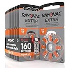 160 Hörapparat Batteri Rayovac Extra Storlek 13. 20x8 Batterier för Hörapparater