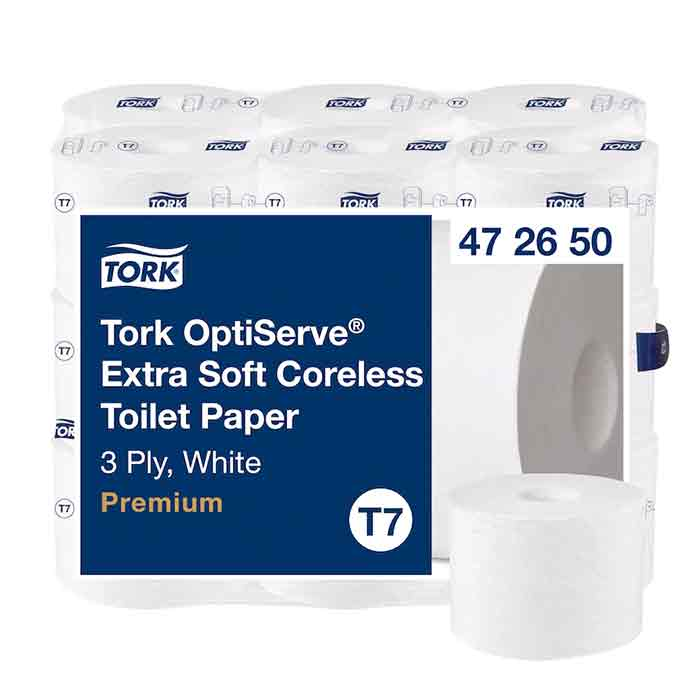 Toalettpapper Tork T7 Coreless 3 lager Extra mjukt 18st/fp