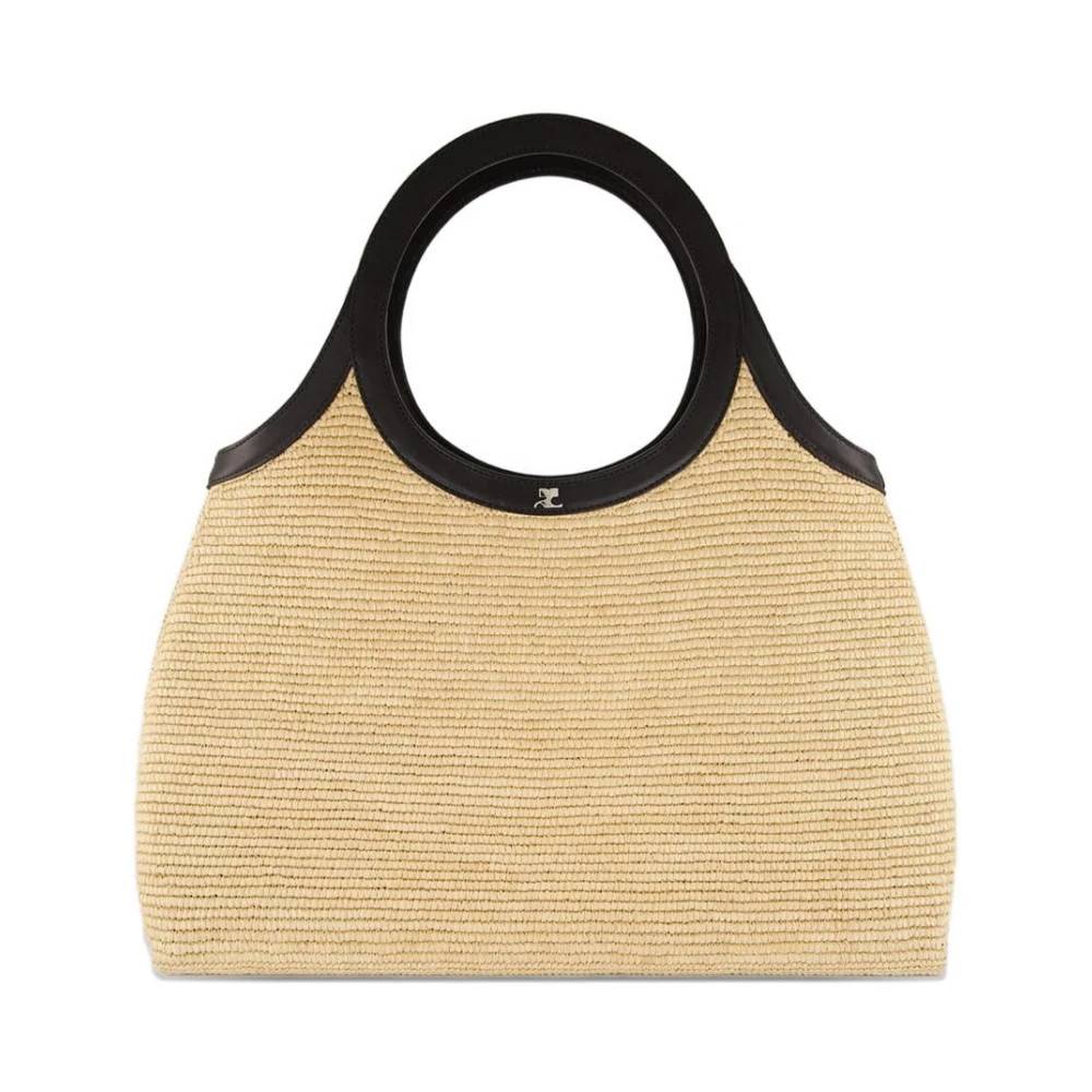 Courrèges Raphia Tote - Tasker - Dame - Beige - ONE SIZE -