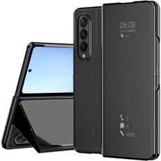 Cover - Samsung - Galaxy Z Fold 4 - Stødabsorberende - Spejlvisning - Indbygget Støtte