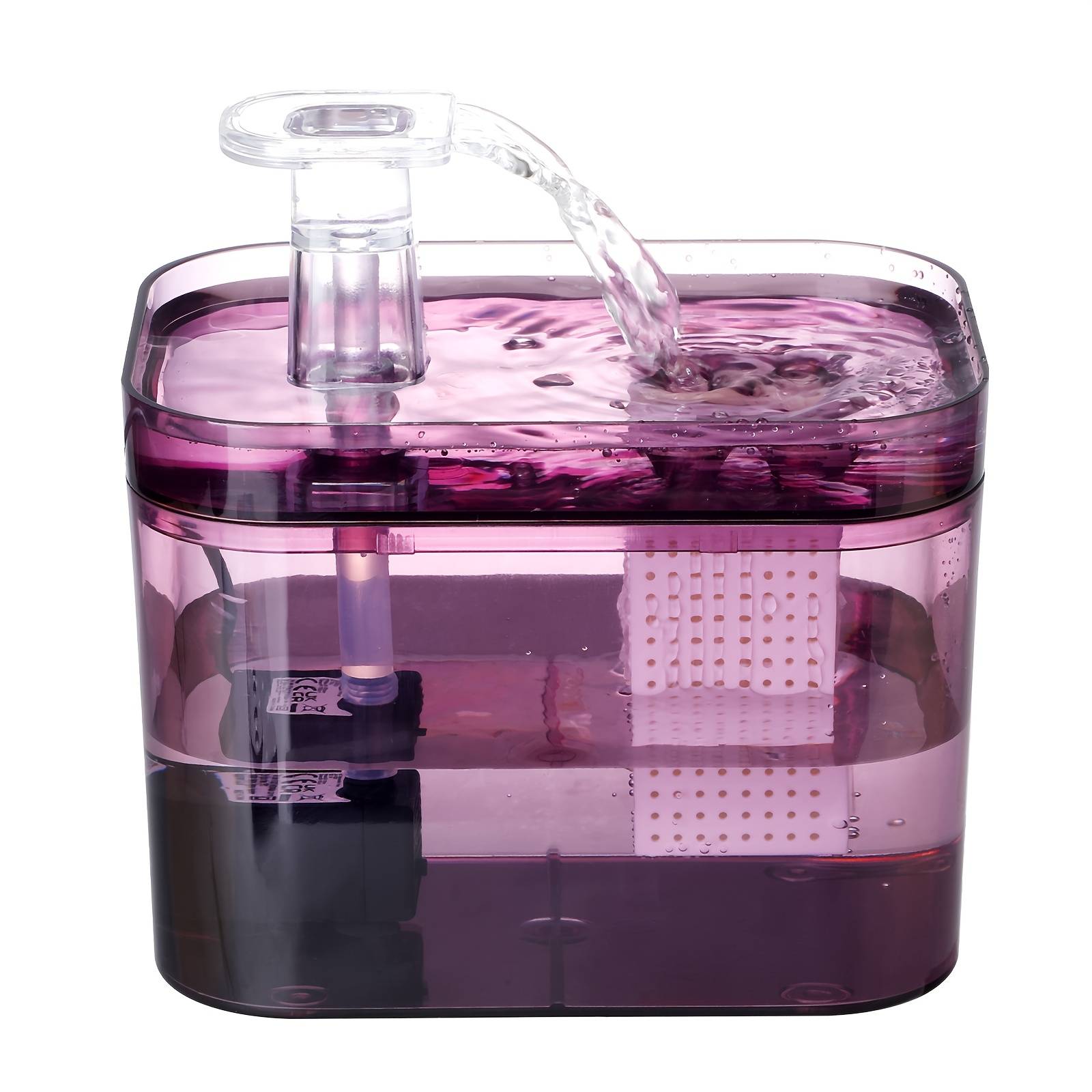 TEMU .5l Cat Circular Filtration Drinking Fountain, Without Battery