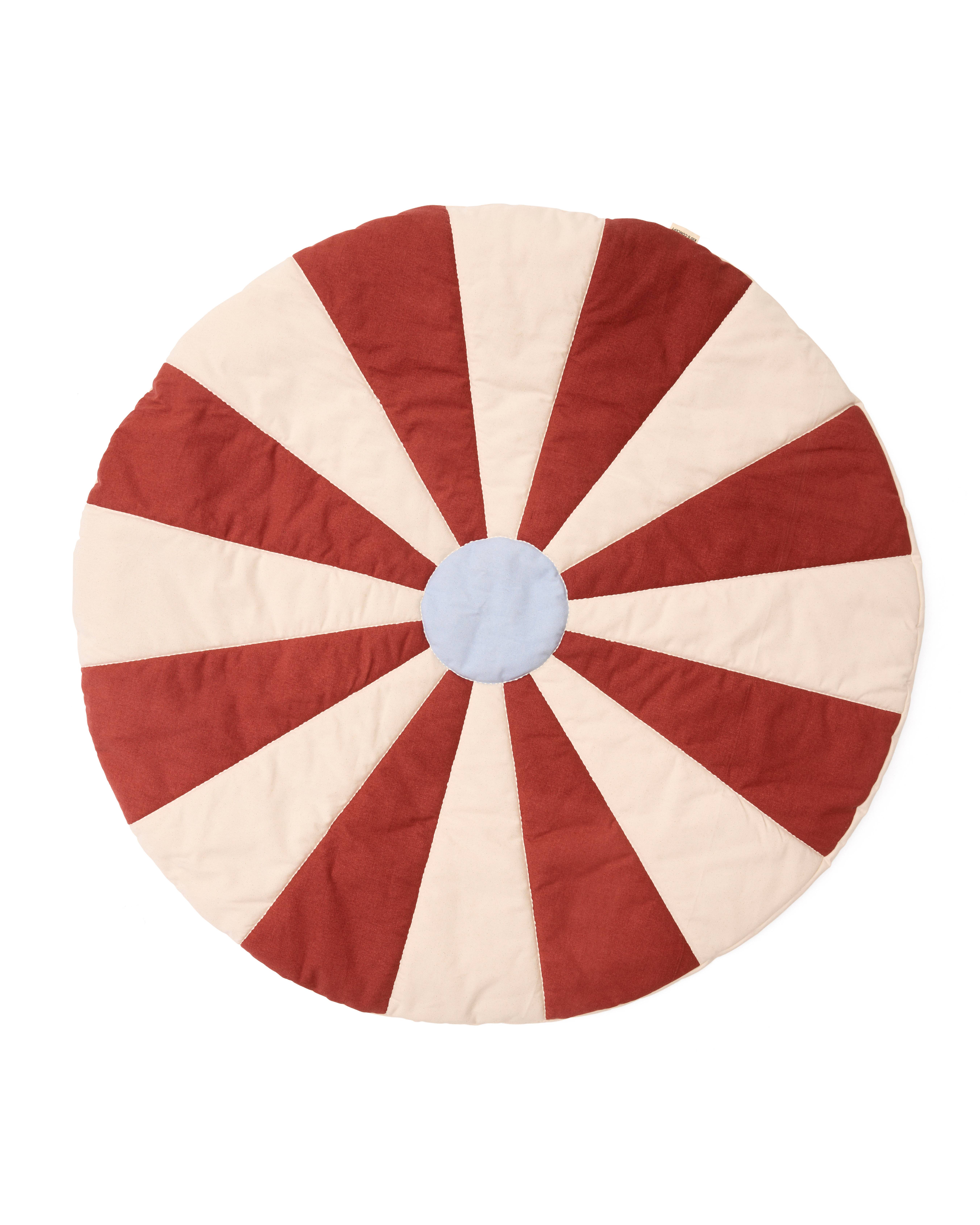 Kids Concept - Lekmatta Cirkus - Röd - 112x112x2 cm