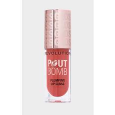 Revolution Pout Bomb Plumping Lip Gloss - Melba, Peach Melba - One Size