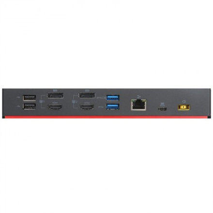 Lenovo ThinkPad Hybrid USB-C med USB-A Dock (Maks. skærme: 2, Maks. opløsning: 4K/60Hz, Understøtter: 2x4K/60Hz, 1xEthernet LAN (RJ-45), 2xDP 1.4,.