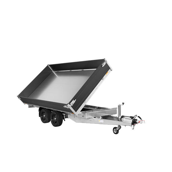 Saris 3-vejs tiptrailer - K3 356 184 3500 2 E - 3.500 kg - Black Edition.