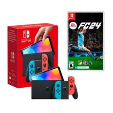 Nintendo Switch OLED Bundle med AZ/RJ og FC24