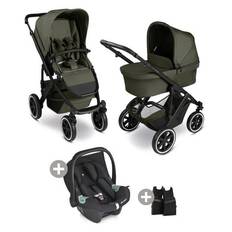 ABC DESIGN Salsa 5 Air avocado vagn inkl. adapter och Tulip babyskydd black 2025