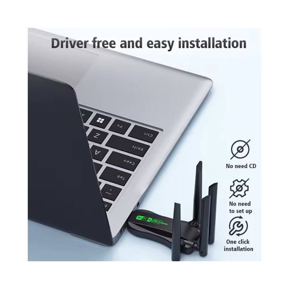 900Mbps WiFi Network Card 2.4G/5Ghz 5.4 Wi-Fi Dongle AX900 USB 4-Antenna Wireless Receiver for PC/Laptop