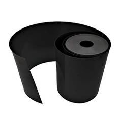 Elastisk stark hög styv gräsmattekant, gräsmatta trädgård, rabattkanter plast, blomsterrabatt inramning – rabattkant gräsmatta (25 cm x 25 m, Svart)