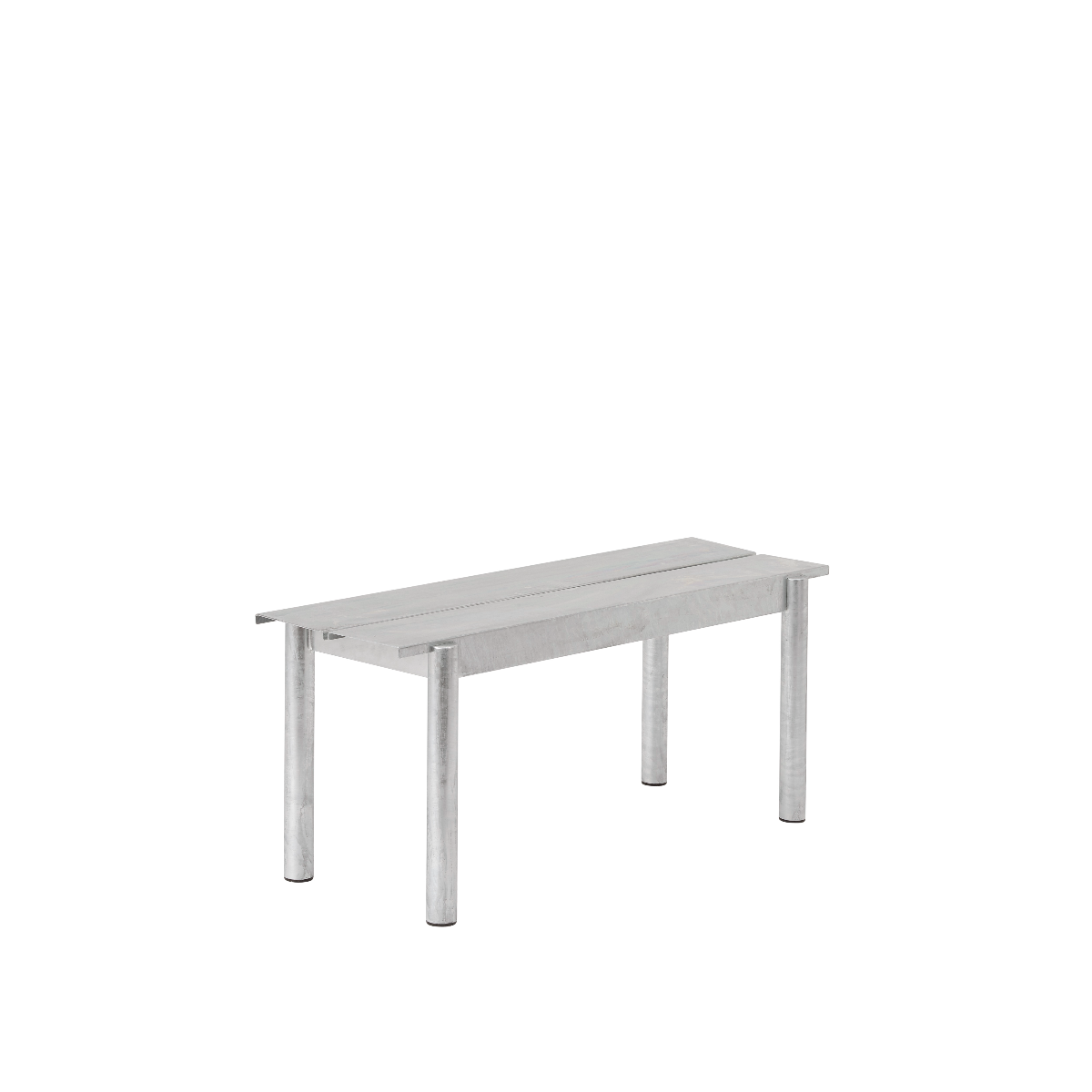 Muuto Linear Stål bænk 110x34 Varm Galvaniseret Stål