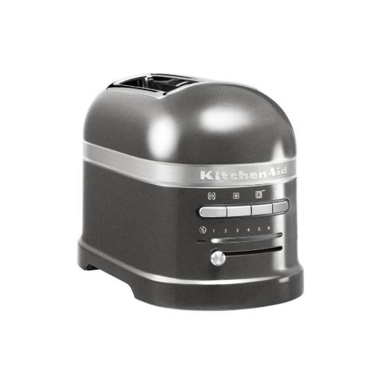 2-slits Artisan brödrost, 1250W, Medallion Silver - KitchenAid