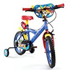 albri Cykel Mickey Unisex Barn, Röd 14 tum