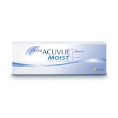 ACUVUE MOIST 1-Day Tageslinsen für empfindliche Augen & Allergiker – Tageskontaktlinsen mit -1,25 dpt und BC 9 – UV Schutz & Komfortables Tragegefühl – 30 Linsen