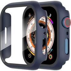 Protective Case for Apple Watch Series 9-8-7 41mm, Full Coverage Anti-Scratch with Screen Protector - Navy Blue
