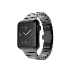 Apple Watch 5 44mm Rem i Sort Rustfrit Stål