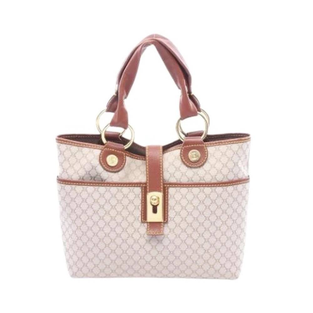 Celine Vintage - Pre-owned Vintage Canvas Handbag Vintage - Dam - ONE Size - Läder