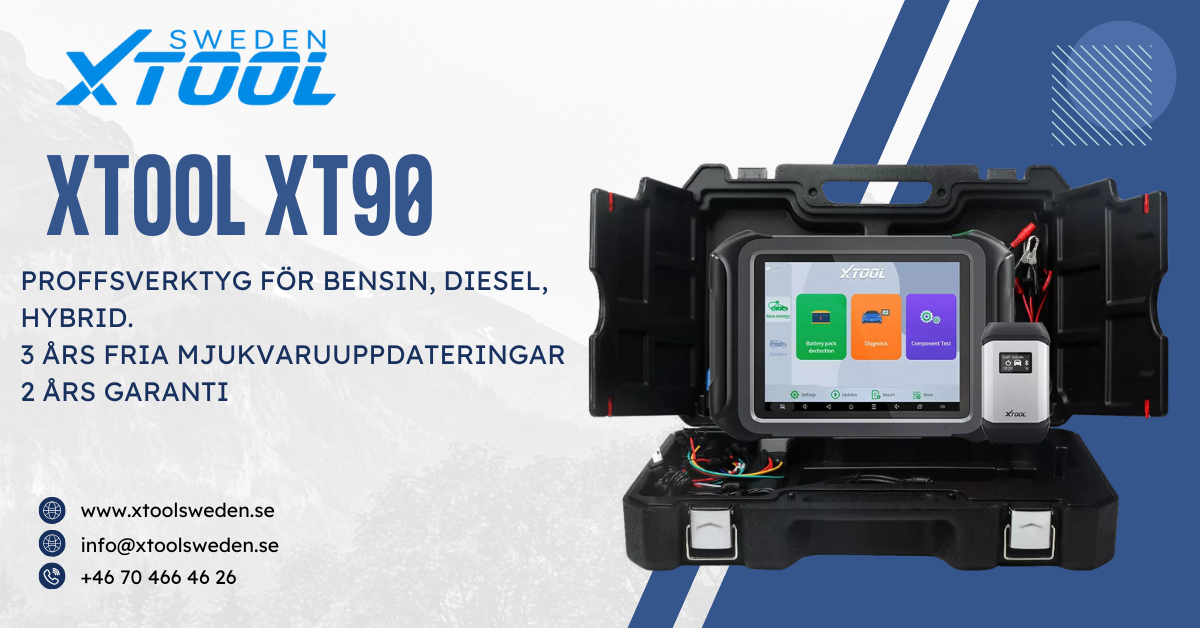 Xtool XT90 Diagnosverktyg – Professionell OBD2 Scanner för bränsle bilar