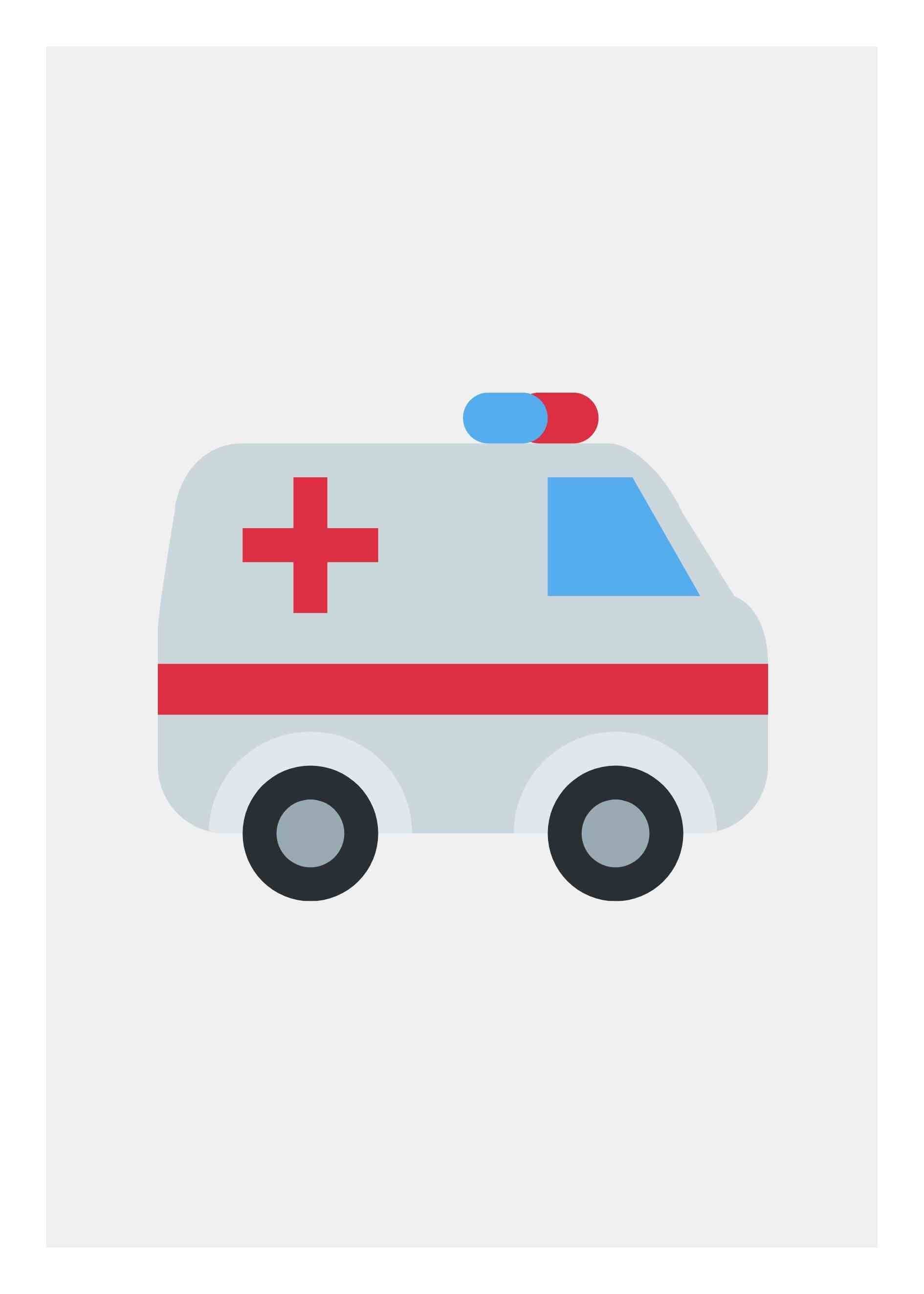 Ambulans Poster 2 - 30x40 cm