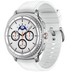 Samsung Galaxy Watch8 Classic BT White SM-L500NZWAEUB - Unisex - Quartz m. Oplader - Safirglas