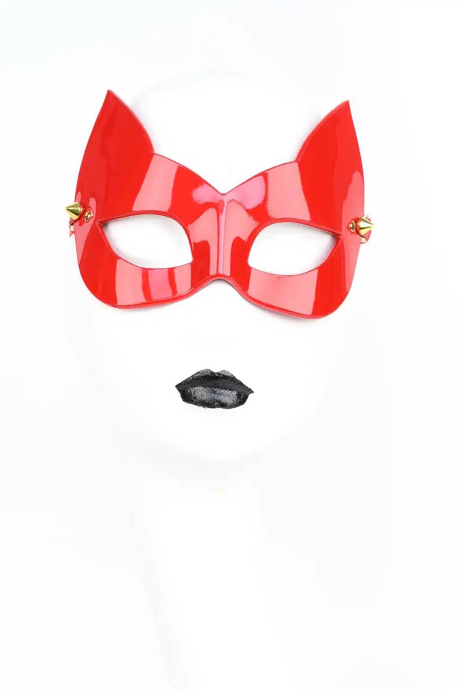 Fräulein Kink | Roja Cast Cat Mask | Festival Outfits | Clubwear - Red (OS)