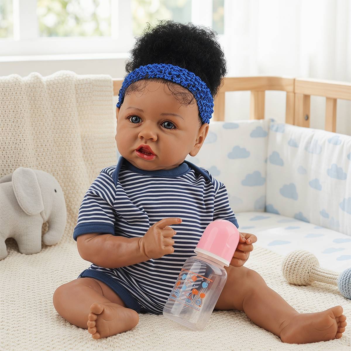 Reborn Baby Boy 20 Inch Handmade Realistic Reborn Doll Newborn with Soft Vinyl Body Real dolls with toys accessories