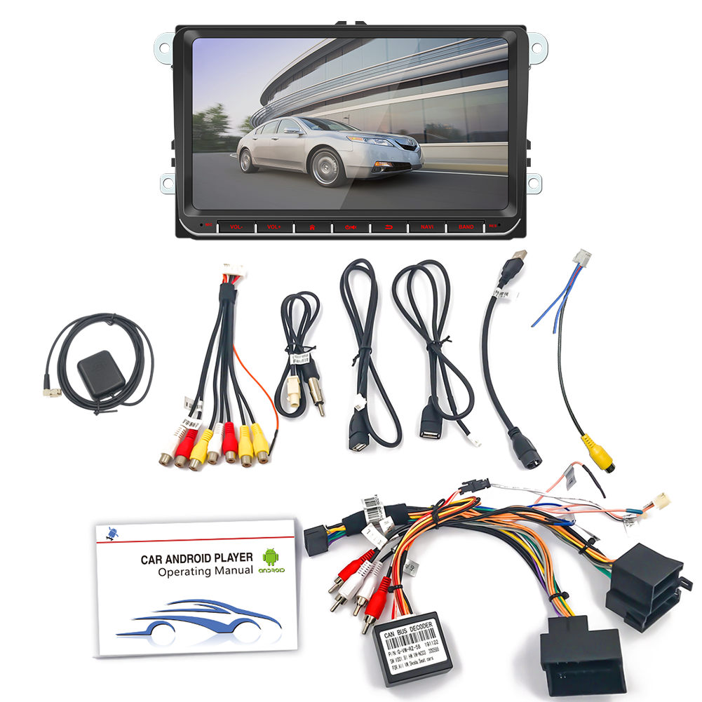 Autoradio 9'' kit til Seat/Skoda/VW - CarvillZ F9093 - Trådløs Apple Carplay & Android Auto