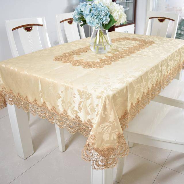New European Rectangle Round Tablecloth Household Home Decor Chair Table Cloth Microwave Oven Air Conditioning Cover Towel 40x83 cm
