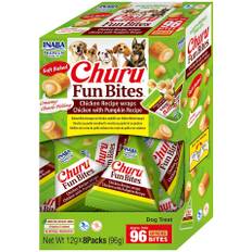 INABA Dog Churu Fun Bites Chicken with Pumpkin 8x12g wrap med kyckling och pumpa för hundar