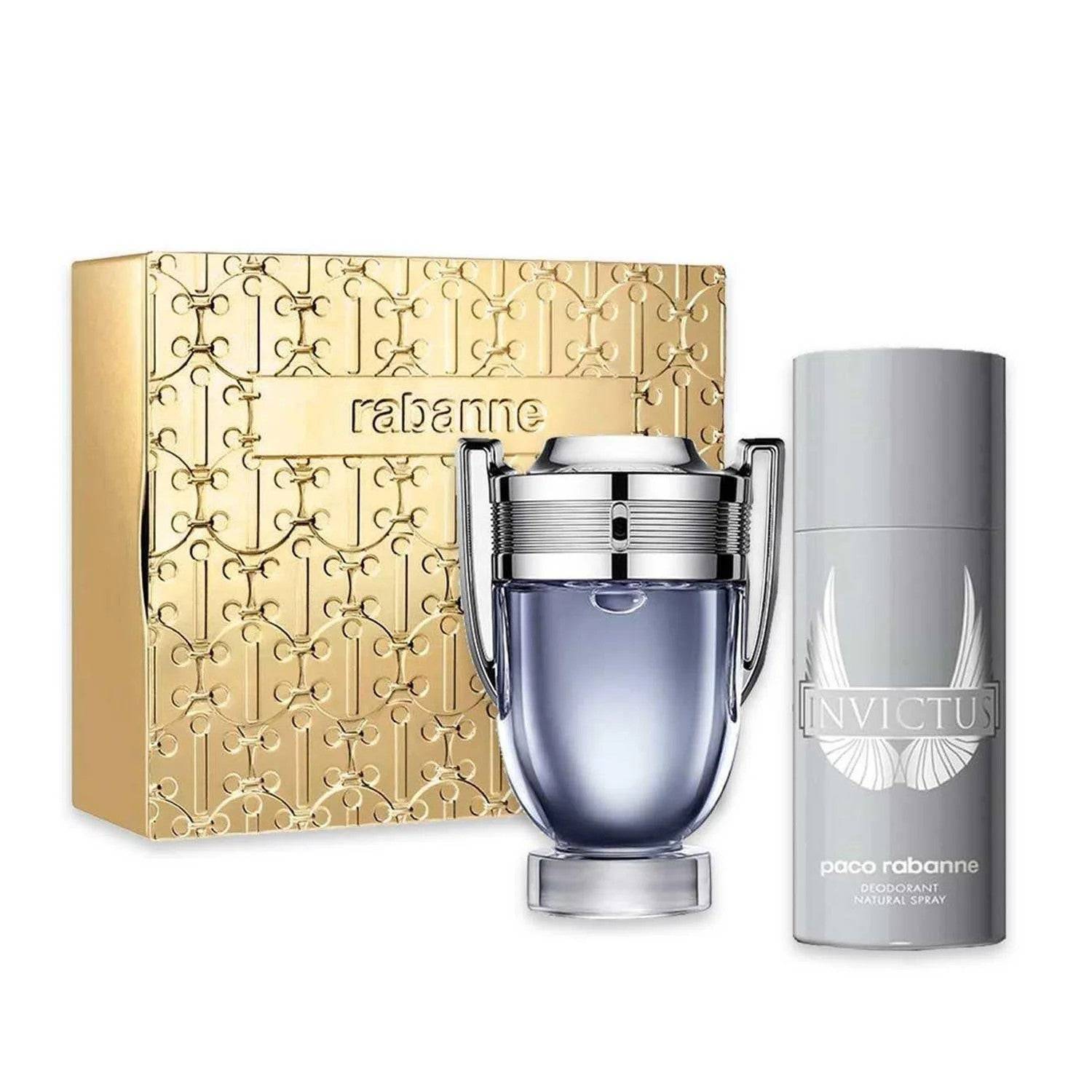 Paco rabanne invictus eau de toilette 100ml + deodorantspray 150ml