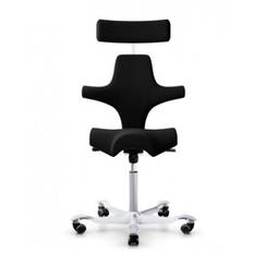 HÅG Capisco 8107 Ergonomisk kontorsstol med nackstöd (Blå, Hög 265mm, Ja)