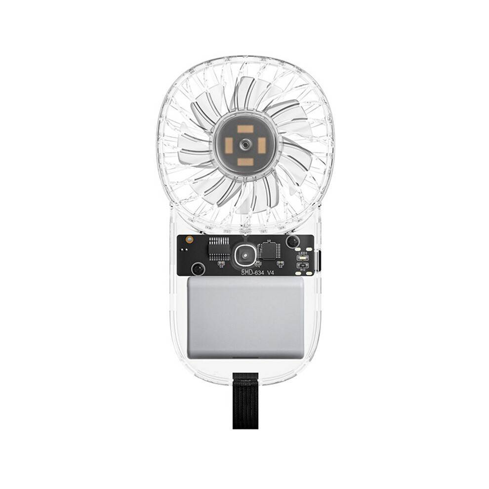 Handheld Fan Adjustable Speed Pocket Air Cooler Fan 1200mAh Outdoor Portable Fan for Outdoor Travel Camping