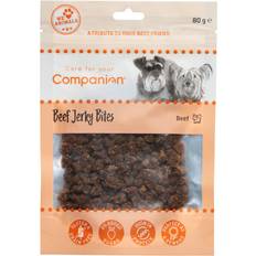 Companion Beef jerky bites. Tørret oksekød i bidder. 80g.