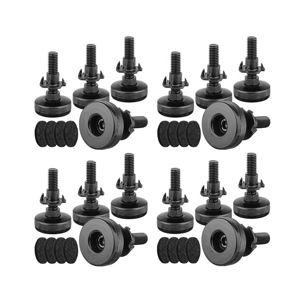 16Pcs Furniture Levelers Heavy Duty Furniture Leveling Feet Adjustable Leg Levelers for Cabinets Tables Chairs Raiser