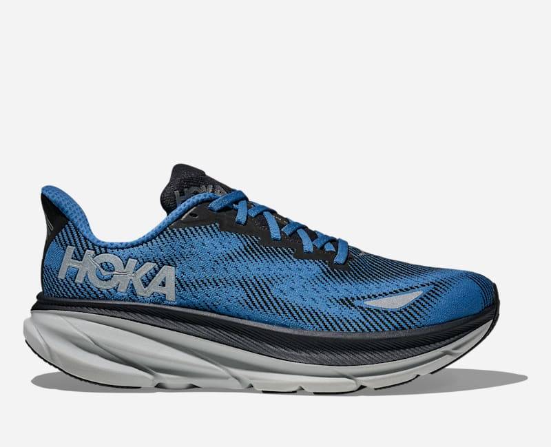 HOKA Clifton 9 GORE-TEX Schuhe für Herren in Black/Foggy Night Größe 42 | Straße