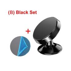 (B-Single Magnetic) Ny dobbeltsidet stærk magnet bilholder Beslag Montering Dobbelt magnetisk telefonholder