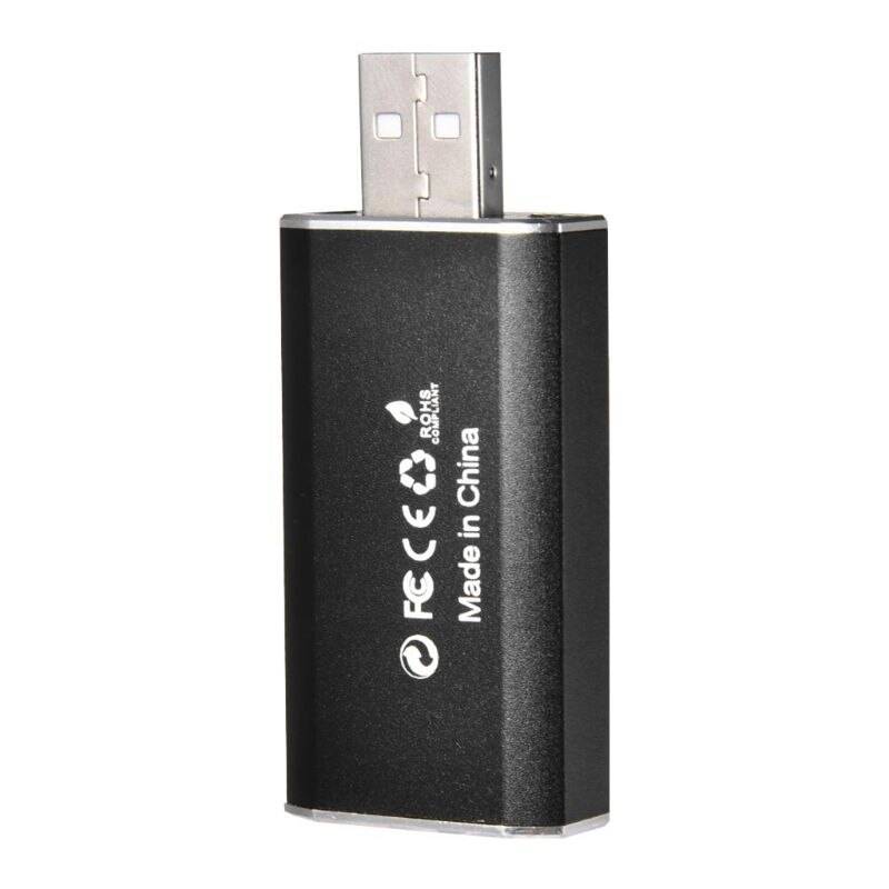 Mini bärbar videoinspelningskort usb 2.0 hdmi video grabber record box usb game capture dongle för kamerainspelning