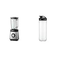 Philips Blender 5000 serien - ProBlend crush teknologi - Olika hastighetsinställningar - HR3573/90 & WMF 0416950071 Flaska 0,6 L. - Kult X Mix & Go Tritan Omge Dig Med Puristisk Design