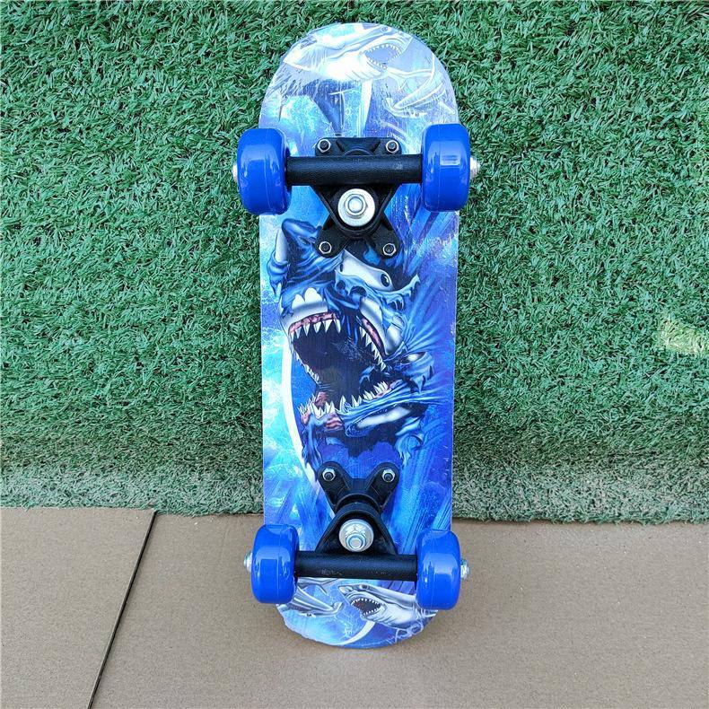 43 cm Skateboard för barn Lönn Double Rock Skateboard Barns Patin Barn Skateboard Tecknad Klistermärke Skridskor Barn Longboard