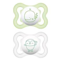 Mam Mini Air, 2 Pack, Storlek 1 (0-6 Månader), Symmetrisk/silikon