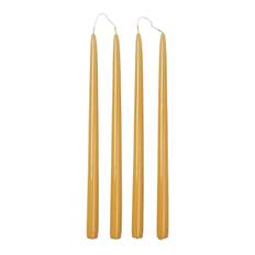 BROSTE COPENHAGEN Smooth Taper Candle |Guld |H:38 cm