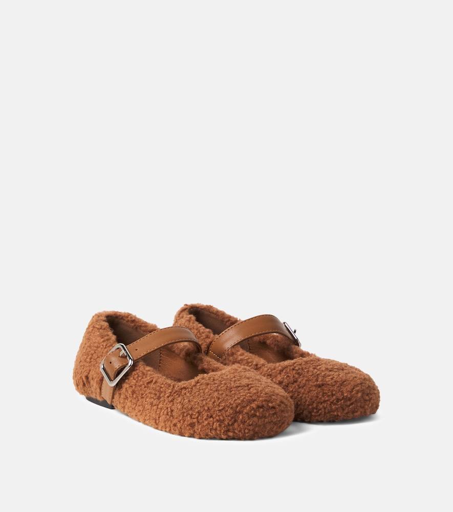 Stella McCartney Kids Bailarinas Mary Jane de teddy - marrón - EU 28