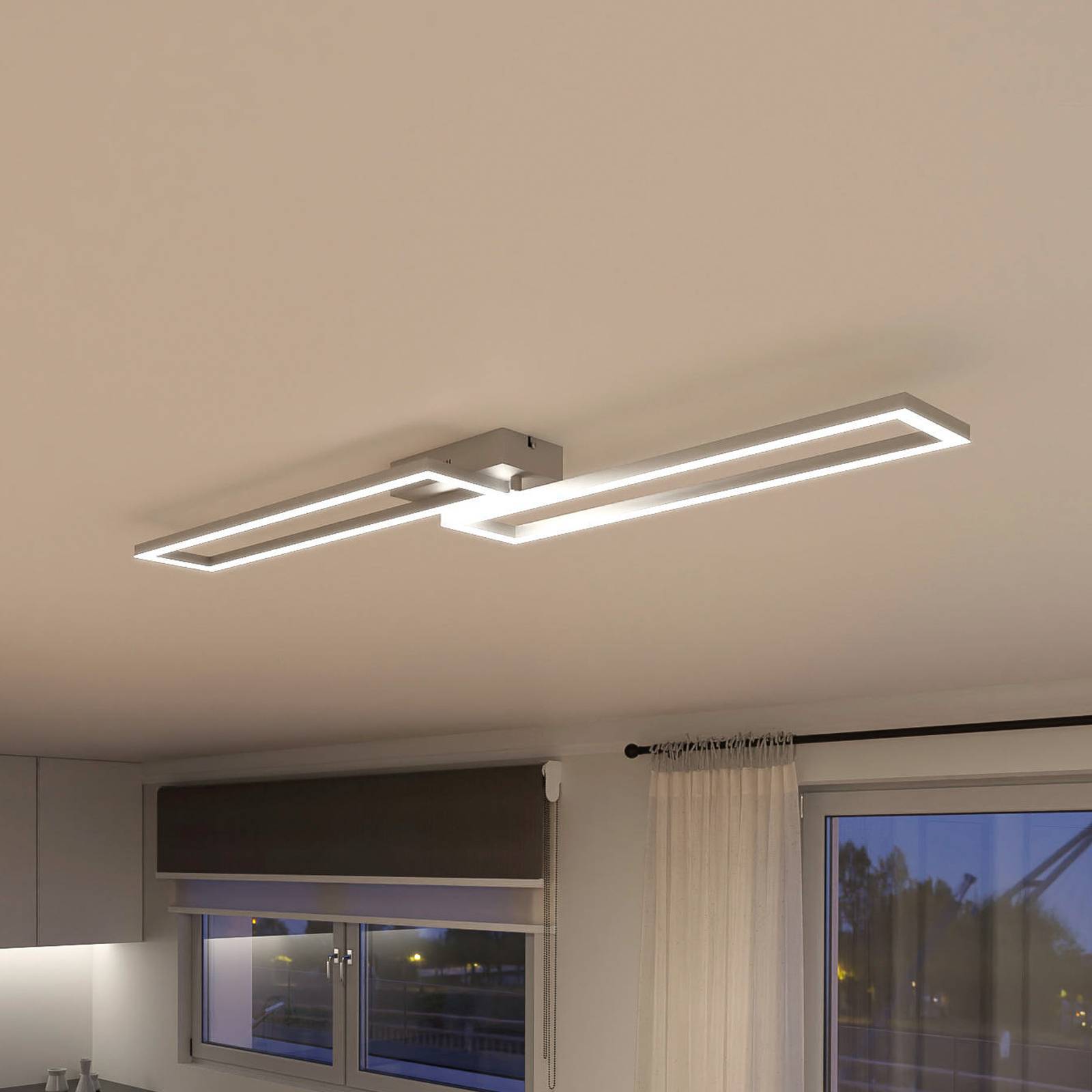 tint Smart taklampa Ciso, dimbar, Aluminium / grå / zink, Vardagsrum / matsal, Metall, Modern, Smarta hem taklampa