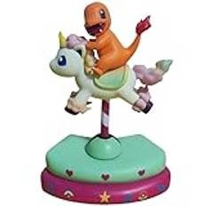 REOZIGN Sprutning sköldpaddsfigur, Charizard figur, pikafigur, glad figur, handgjorda PVC-trojaner mönster staty hantverksgåva (Charizard)