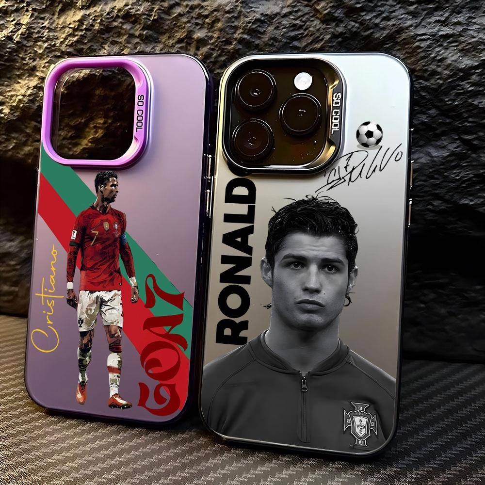 Kända fotbollsspelare C-CR7 Fodral för Xiaomi Redmi 15C 14C 13C 12C 13 12 10 A1 A2 3 5 9T 4G 5G Anti-fall Matt Baksida