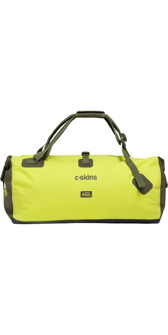 C-Skins Storm Forfølger 40L Dry Duffel Taske - Flash Green