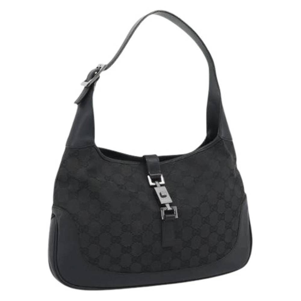 Gucci Vintage - Pre-owned GG Canvas Axelremsväska Vintage - Dam - ONE Size - Läder