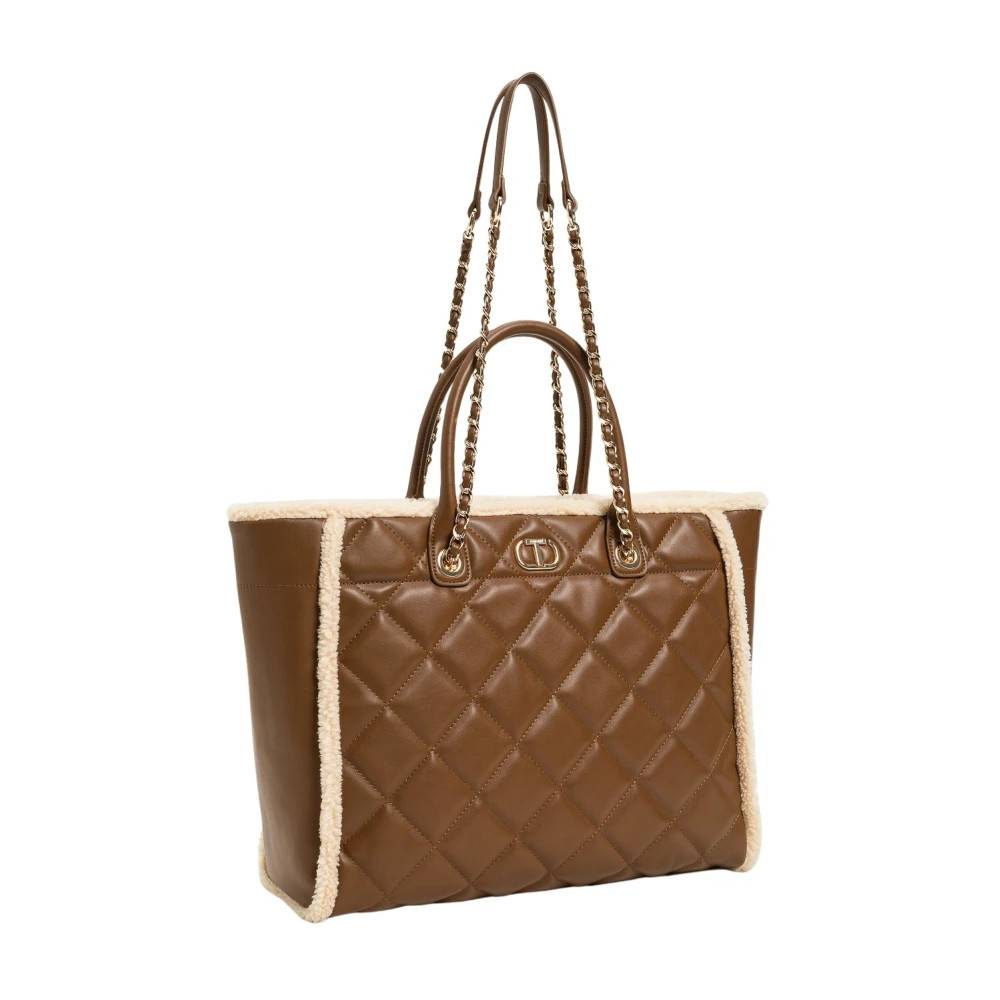 Twinset Lila Shopper - Tasker - Dame - Brun - ONE SIZE - Uld