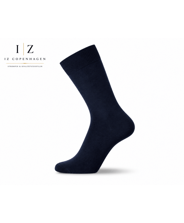 iZ Sock Copenhagen Premium Merinould Strømper Navy - Ultra Soft Uldsokker til Dame & Herre
