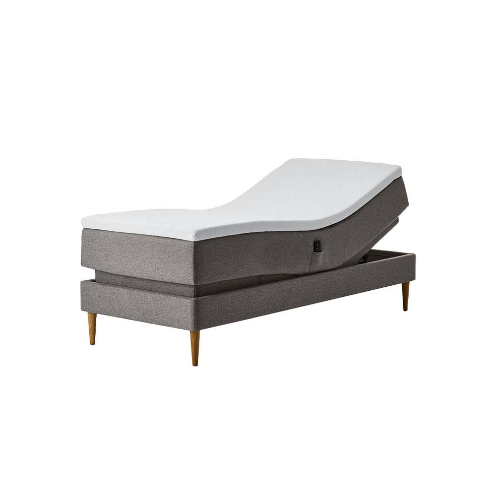 Tempur Relaxation Ställbar Säng 160x200 Titanium (160x200)