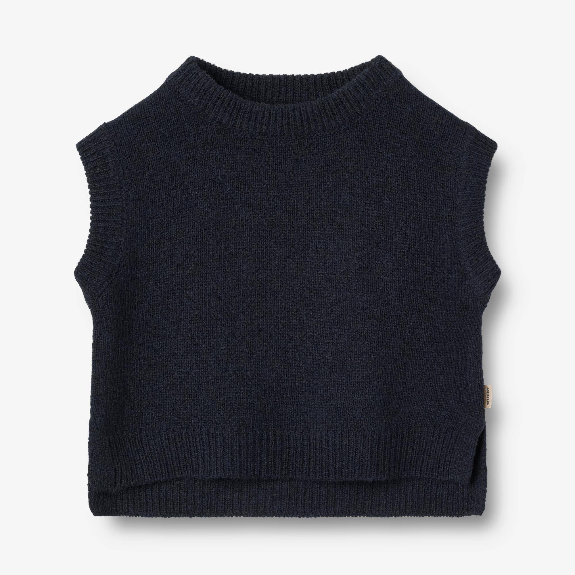 WHEAT® - Strik Vest Cuba - navy - Str 80.